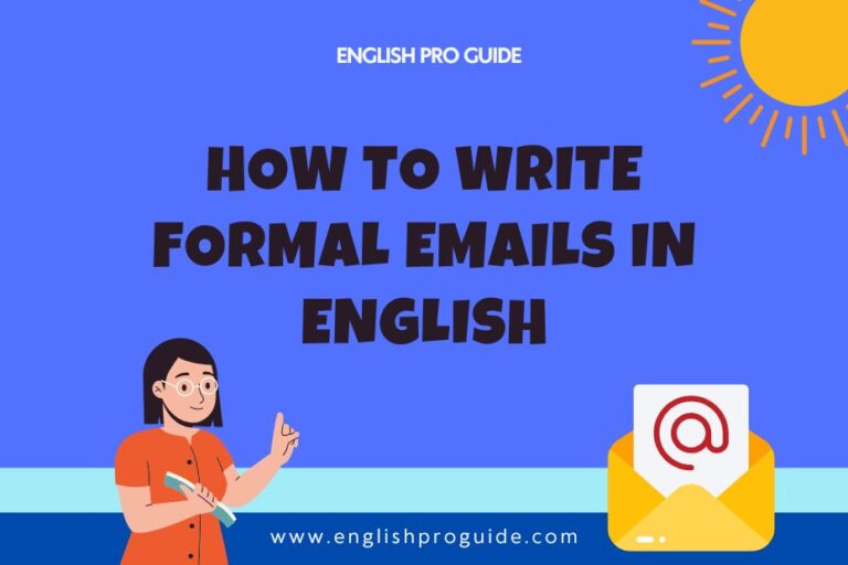 How to Write Formal Emails in English