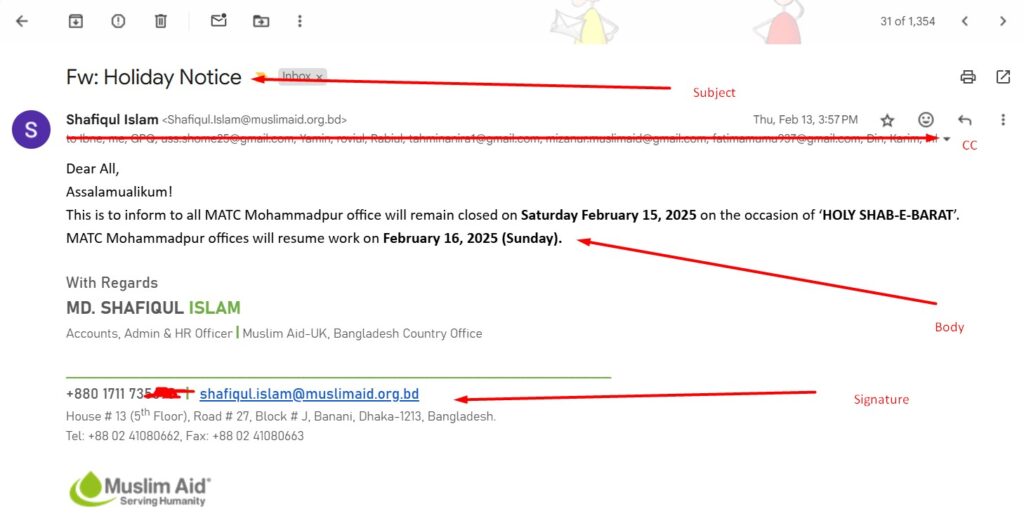 Write Formal Emails in English
